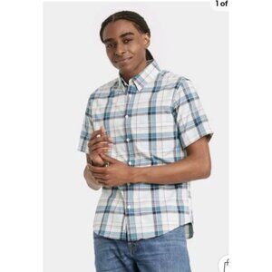 Goodfellow & Co Mens Northrop Shirt Large Plaid Button-Up Standard Fit Casual